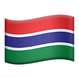 🇬🇲 Flag: Gambia Emoji on Apple macOS and iOS iPhones