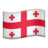 Флаг Грузии Эмодзи на Apple macOS и iOS iPhone