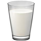 glass-of-milk Emoji apple