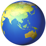 globe-showing-asia-australia Emoji apple