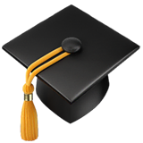 graduation-cap Emoji apple