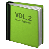 green-book Emoji apple