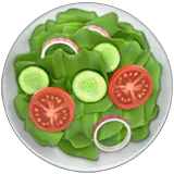 Зеленый салат Эмодзи на Apple macOS и iOS iPhone