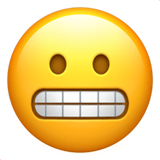 grimacing-face Emoji apple
