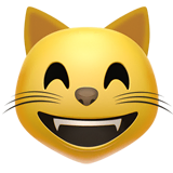 grinning-cat-with-smiling-eyes Emoji apple