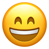 grinning-face-with-smiling-eyes Emoji apple