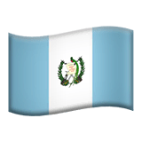 Bandera de Guatemala en Apple macOS y iOS iPhones