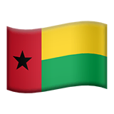 🇬🇼 Bandeira da Guiné-Bissau Emoji nos Apple macOS e iOS iPhones