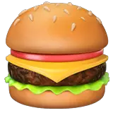 Hamburger Emoji on Apple macOS and iOS iPhones
