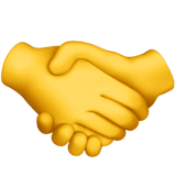 🤝 Handshake Emoji on Apple macOS and iOS iPhones