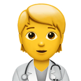 health-worker Emoji apple