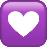 Украшение в форме сердечка Эмодзи на Apple macOS и iOS iPhone