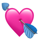 heart-with-arrow Emoji apple