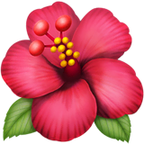 hibiscus Emoji apple