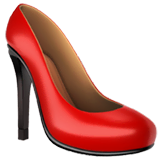 high-heeled-shoe Emoji apple