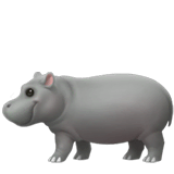🦛 Hippopotamus Emoji on Apple macOS and iOS iPhones