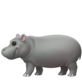 hippopotamus Emoji apple