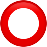 hollow-red-circle Emoji apple