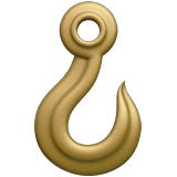 Hook Emoji on Apple macOS and iOS iPhones