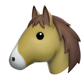 horse-face Emoji apple