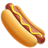 hot-dog Emoji apple