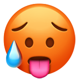 hot-face Emoji apple