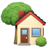🏡 House With Garden Emoji on Apple macOS and iOS iPhones