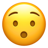hushed-face Emoji apple