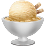 Мороженое Эмодзи на Apple macOS и iOS iPhone