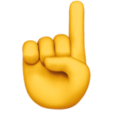 index-pointing-up Emoji apple