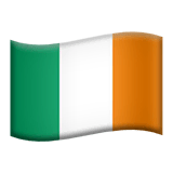 Флаг Ирландии Эмодзи на Apple macOS и iOS iPhone