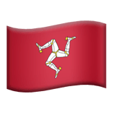 Flagge der Isle of Man Emoji auf Apple macOS und iOS iPhones