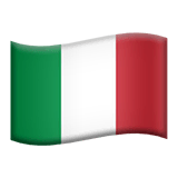 Drapeau de l’Italie sur Apple macOS et iOS iPhones
