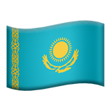 kazakhstan Emoji apple