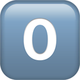 keycap-0 Emoji apple