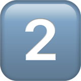 keycap-2 Emoji apple