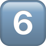 keycap-6 Emoji apple