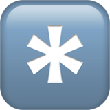 keycap-asterisk Emoji apple