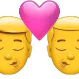 👨‍❤️‍💋‍👨 Zwei sich küssende Männer Emoji auf Apple macOS und iOS iPhones