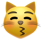 😽 Kissing Cat Emoji on Apple macOS and iOS iPhones
