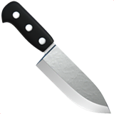 kitchen-knife Emoji apple