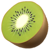 Kiwi Fruit Emoji on Apple macOS and iOS iPhones