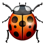 lady-beetle Emoji apple