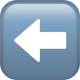 ⬅️ Left Arrow Emoji on Apple macOS and iOS iPhones