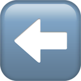 left-arrow Emoji apple