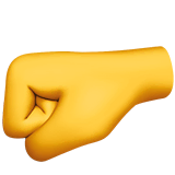 left-facing-fist Emoji apple