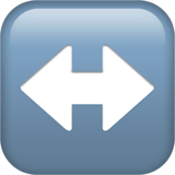 left-right-arrow Emoji apple