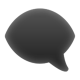 left-speech-bubble Emoji apple