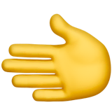 leftwards-hand Emoji apple