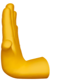 leftwards-pushing-hand Emoji apple